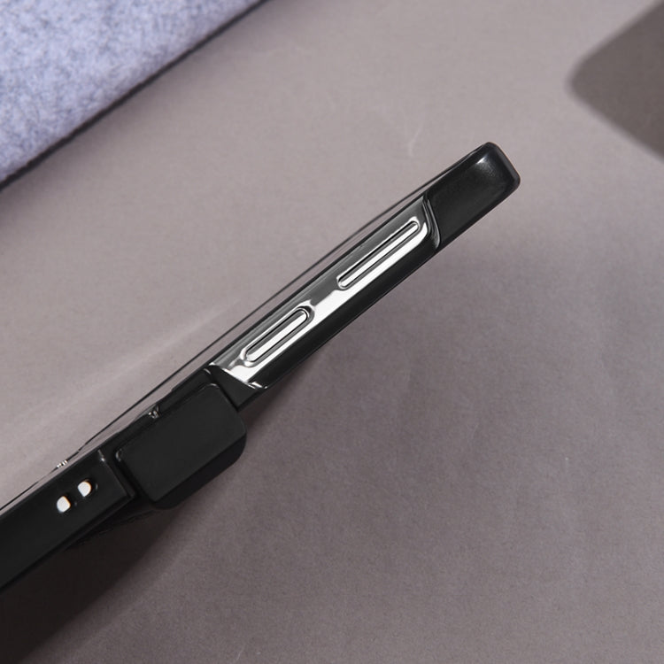 For Samsung Galaxy Z Flip5 MagSafe Back Screen Film Integrated Cloth Texture Phone Case(Light Blue) by buy2fix