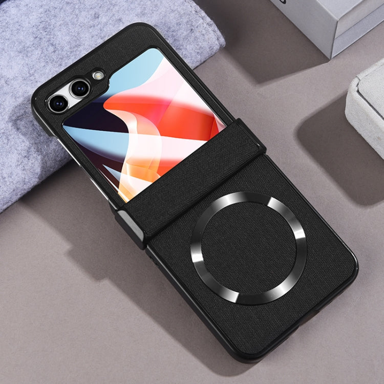 For Samsung Galaxy Z Flip5 MagSafe Magnetic Back Screen Integrated Phone Case(Black) - Galaxy Z Flip5 Cases by buy2fix | Online Shopping UK | buy2fix