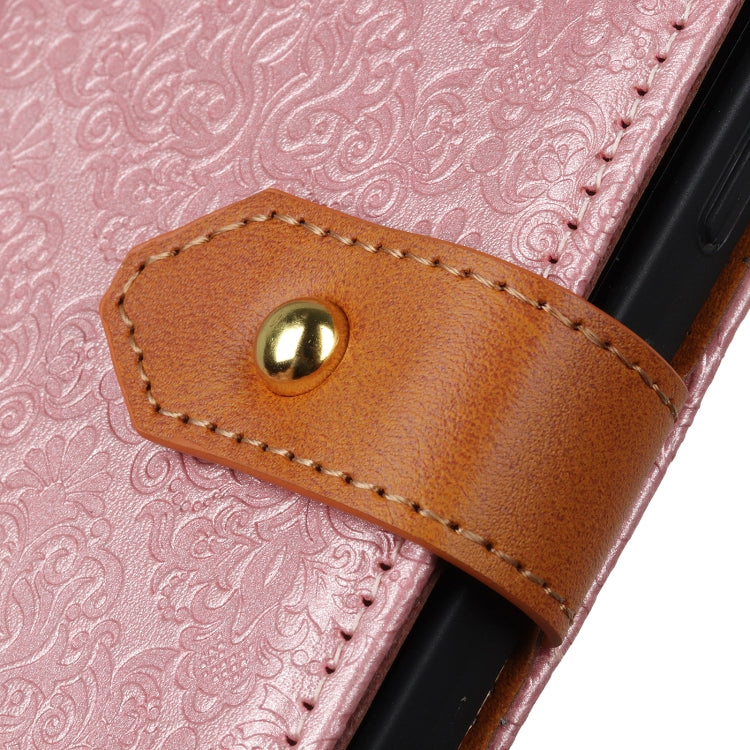 For Nothing Phone 2 European Floral Embossed Leather Phone Case(Pink) - Nothing Cases by buy2fix | Online Shopping UK | buy2fix