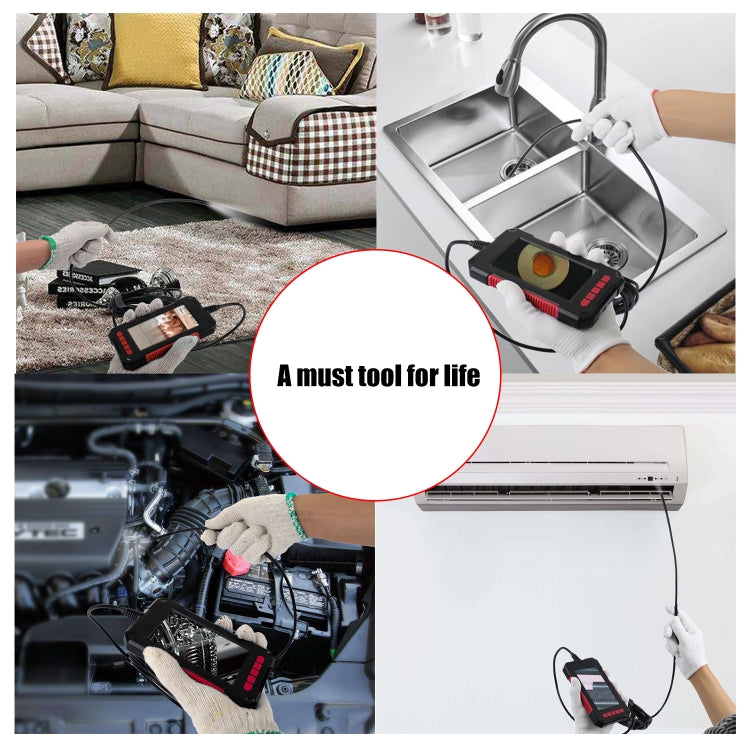 P40 3.9mm Red HD Waterproof Portable Integrated Hand-held Vertical Screen Industry Endoscope, Length:5m(Hardwire) by buy2fix