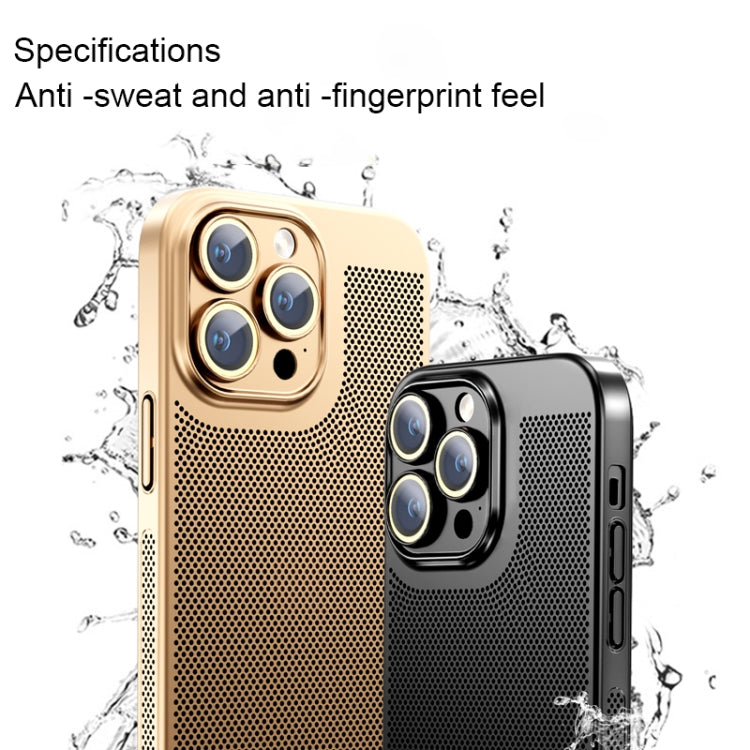 For iPhone 14 Pro Ice Sense Heat Dissipation Electroplating PC Phone Case(Silver) - iPhone 14 Pro Cases by buy2fix | Online Shopping UK | buy2fix
