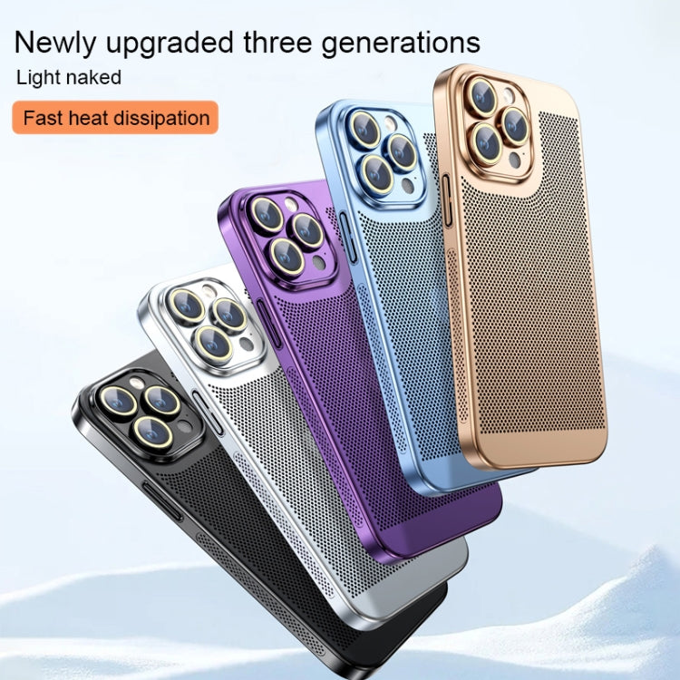 For iPhone 14 Pro Ice Sense Heat Dissipation Electroplating PC Phone Case(Silver) - iPhone 14 Pro Cases by buy2fix | Online Shopping UK | buy2fix