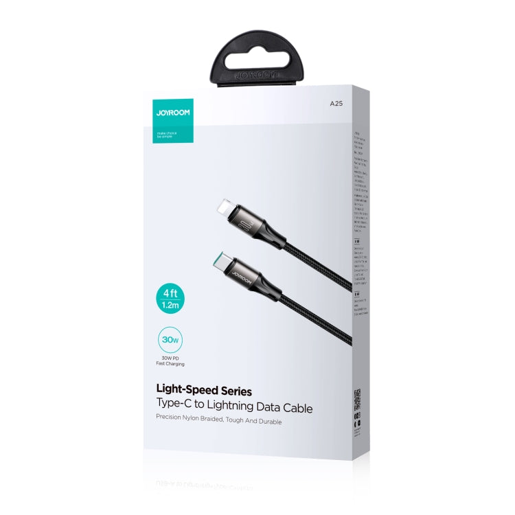 JOYROOM SA25-CL3 30W USB-C/Type-C to 8 Pin Fast Charge Data Cable, Length:1.2m(Black) by JOYROOM