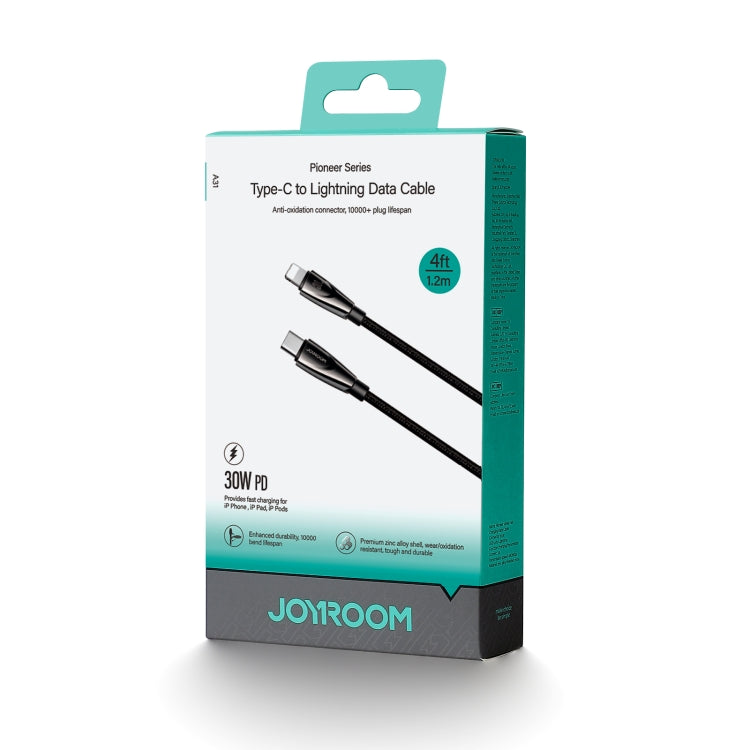 JOYROOM SA31-CL3 30W USB-C/Type-C to 8 Pin Fast Charge Data Cable, Length: 1.2m(Black) by JOYROOM