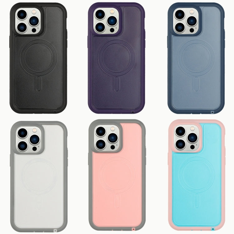 For iPhone 14 Defender Series XT MagSafe Magnetic PC + TPU Shockproof Phone Case(Blue) - iPhone 14 Cases by buy2fix | Online Shopping UK | buy2fix