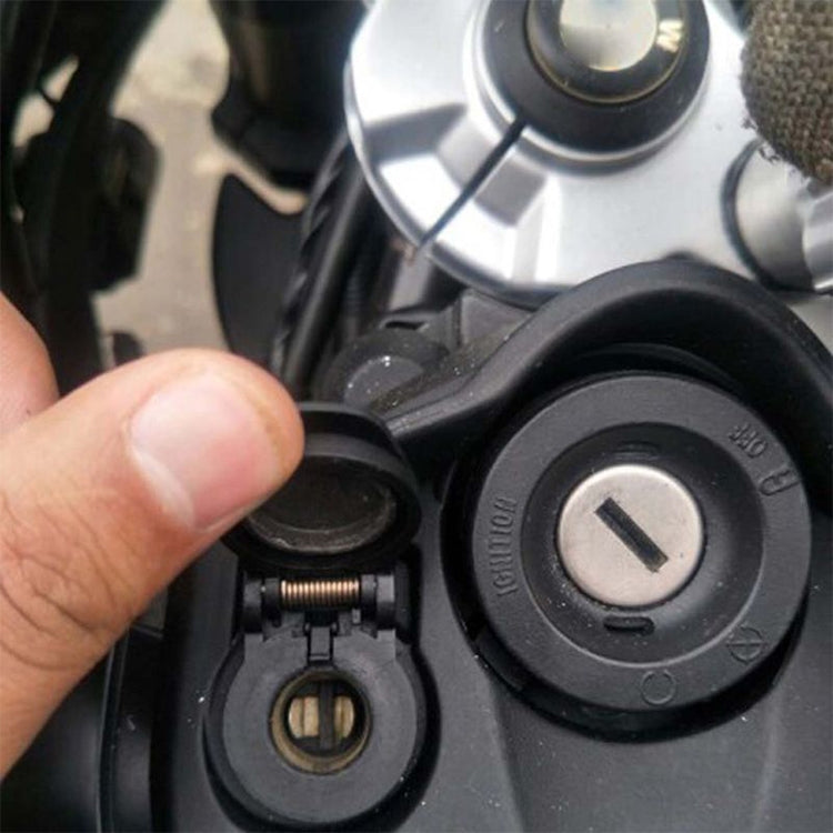 German EU Plug Special Motorcycle Elbow Charger Dual USB Voltmeter 4.2A Charger, Shell Color:Black(Red Light) - Battery Charger by buy2fix | Online Shopping UK | buy2fix