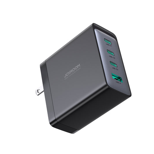 JOYROOM JR-TCG04 100W USB+3 x Type-C GaN Multi-port Charger Set, Specification:US Plug(Black) by JOYROOM