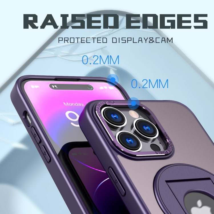 For iPhone 11 Rotating Ring Magnetic Holder Phone Case(Purple) - iPhone 11 Cases by buy2fix | Online Shopping UK | buy2fix