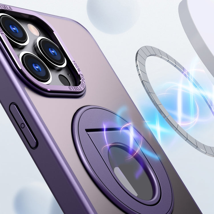 For iPhone 11 Rotating Ring Magnetic Holder Phone Case(Purple) - iPhone 11 Cases by buy2fix | Online Shopping UK | buy2fix