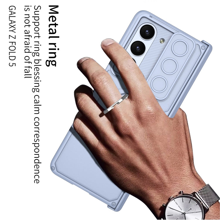 For Samsung Galaxy Z Fold5 GKK Integrated Folding Armored Shell PC Phone Case(Green) by GKK