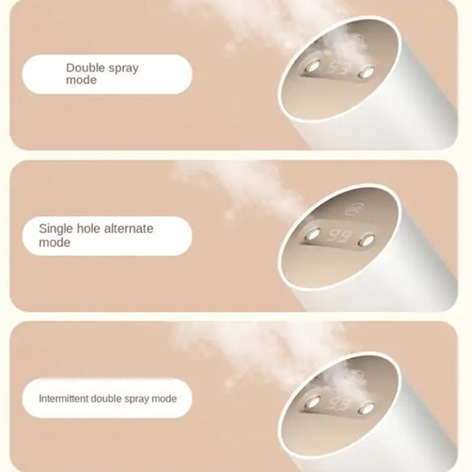 S07 Multi-mode Wireless Double Jet Humidifier(White) by buy2fix