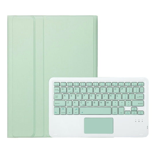 For Samsung Galaxy Tab S9 A710B-A Candy Color TPU Touch Bluetooth Keyboard Leather Tablet Case with Pen Holder(Light Green) by buy2fix