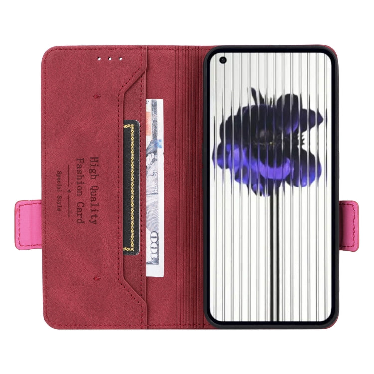 For Nothing Phone 2 Magnetic Clasp Leather Phone Case(Red) - Nothing Cases by buy2fix | Online Shopping UK | buy2fix