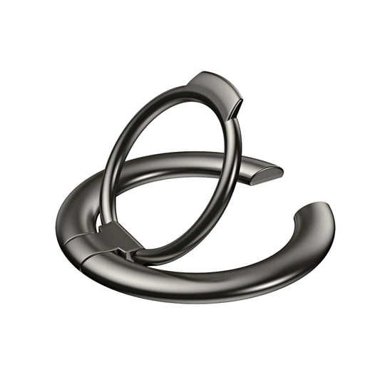 Electroplated Metal Magnetic Ring Holder(Black) by buy2fix