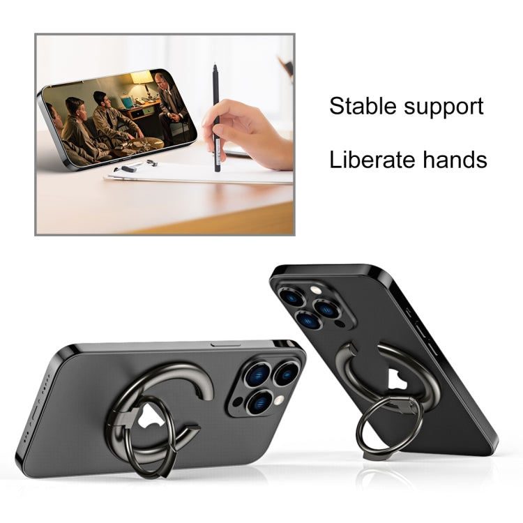 Electroplated Metal Magnetic Ring Holder(Silver) by buy2fix