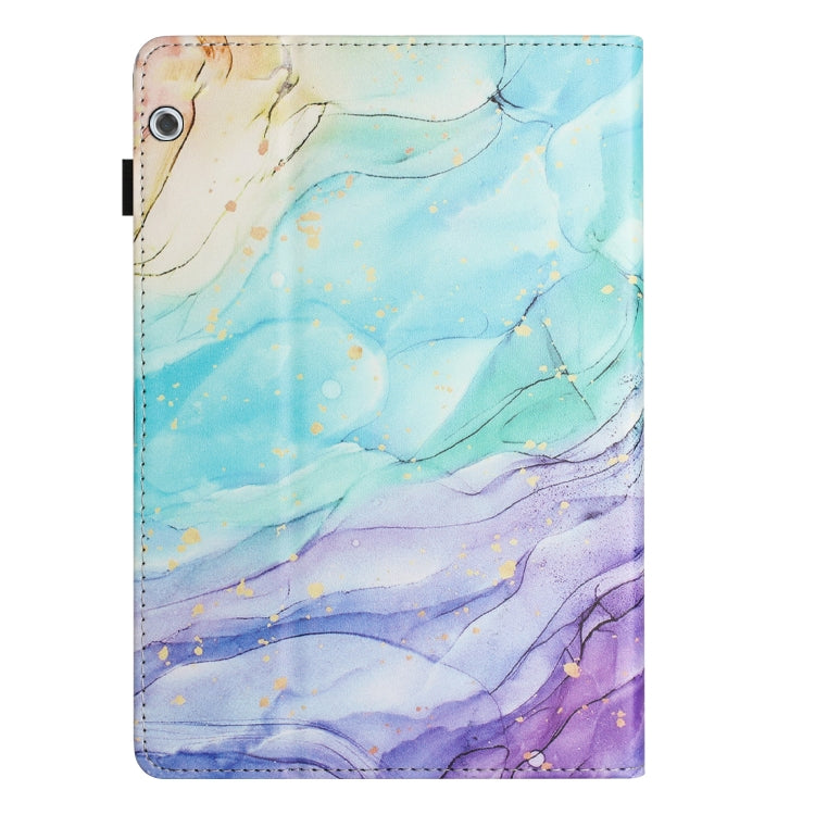 For Huawei MediaPad T5 10 Sewing Litchi Texture Smart Leather Tablet Case(Oil Painting) - Huawei by buy2fix | Online Shopping UK | buy2fix