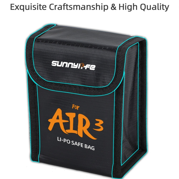 For DJI Air 3 Sunnylife Battery Explosion-proof Safe Bag Protective Li-Po Safe Bag For 3pcs Batteries - Carry Cases & Bags by Sunnylife | Online Shopping UK | buy2fix