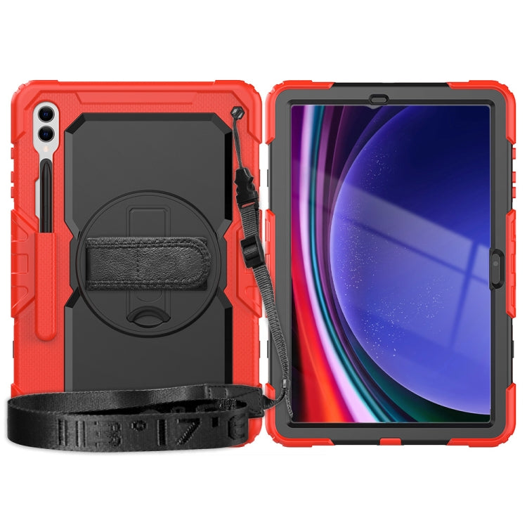 For Samsung Galaxy Tab S10+ / S9+ / S9 FE+ Silicone Hybrid PC Tablet Protective Case(Red+Black) - Galaxy Tab S9+ Cases by buy2fix | Online Shopping UK | buy2fix