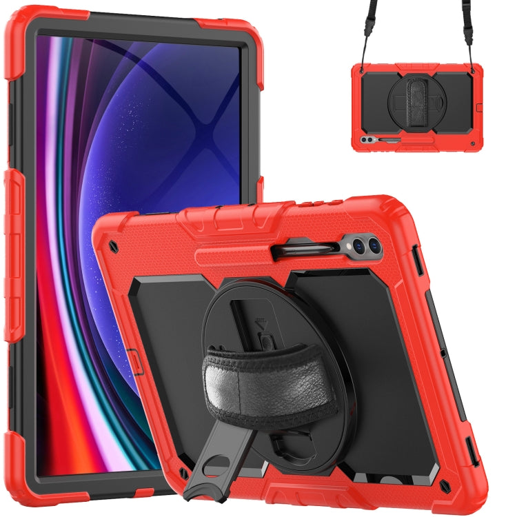 For Samsung Galaxy Tab S9 Ultra / S10 Ultra Silicone Hybrid PC Tablet Protective Case(Red+Black) - Galaxy Tab S9 Ultra Cases by buy2fix | Online Shopping UK | buy2fix