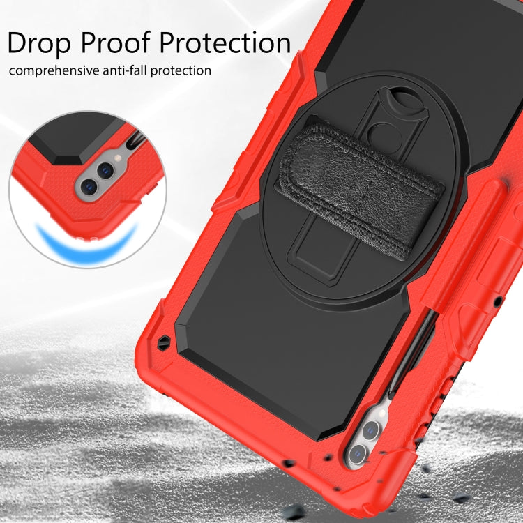 For Samsung Galaxy Tab S9 Ultra / S10 Ultra Silicone Hybrid PC Tablet Protective Case(Red+Black) - Galaxy Tab S9 Ultra Cases by buy2fix | Online Shopping UK | buy2fix