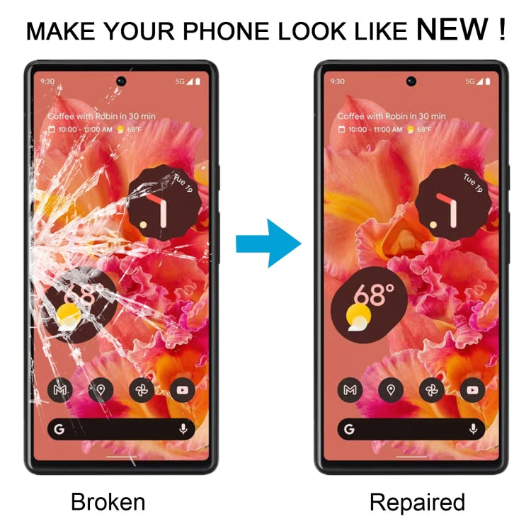 For Google Pixel 6 Front Screen Outer Glass Lens with OCA Optically Clear Adhesive by buy2fix