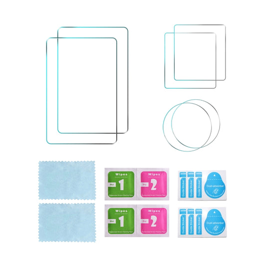 For DJI Osmo Action 4 STARTRC 3 in 1 Lens Protector Front and Rear Screen Tempered Glass Films(2 Sets) by STARTRC