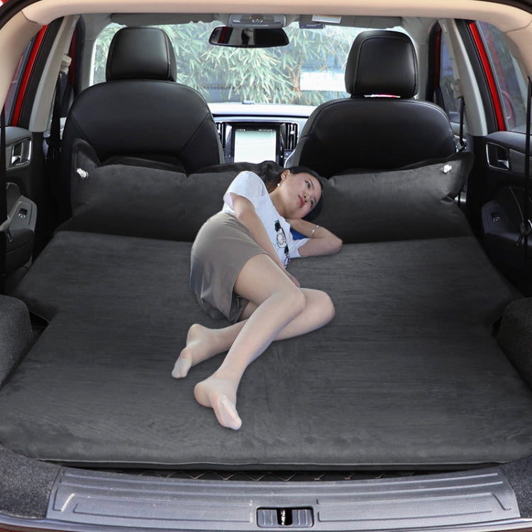 Universal Car Suede Sleeping Mat Mattress Off-road SUV Trunk Travel Inflatable Mattress Air Bed, Size:180 x 130 x 102cm(Black) by buy2fix