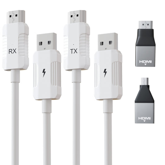 THT-020-8-1 4 in 1 HDMI Transmitter Wireless Screen Sharer Set(White) by buy2fix