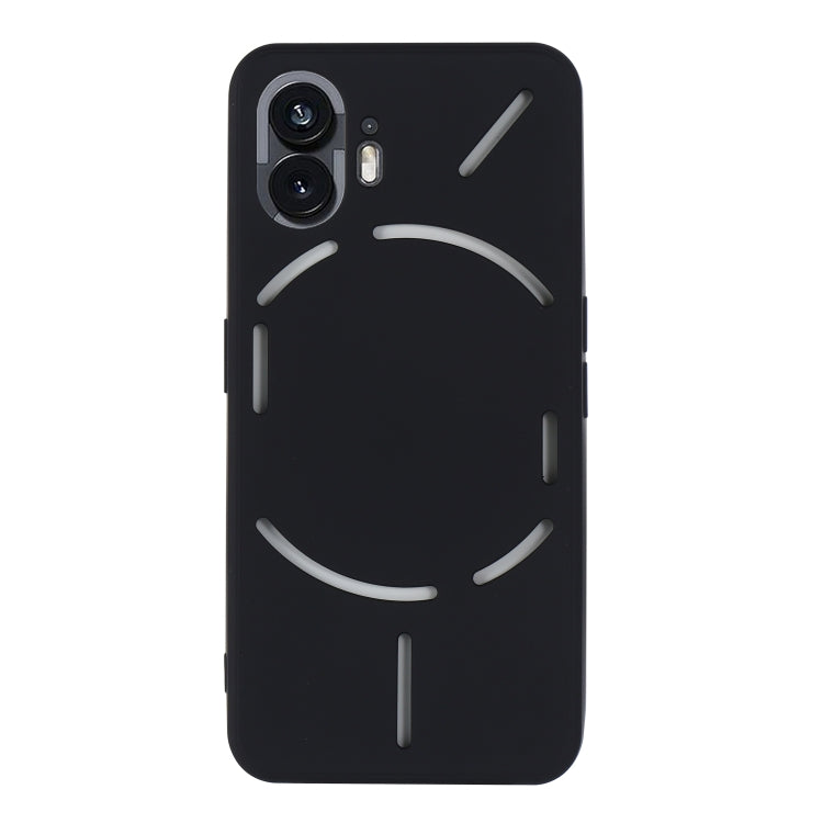 For Nothing Phone 2 Solid Color Liquid Silicone Dropproof Full Coverage Phone Case(Black) - Nothing Cases by buy2fix | Online Shopping UK | buy2fix