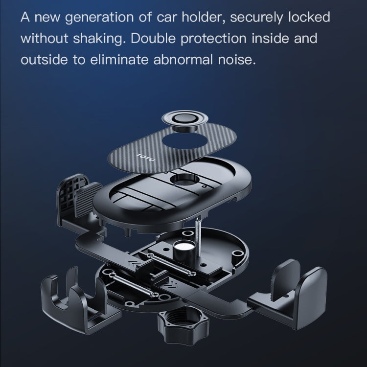 TOTU CH-3 Series One-Touch Locking Car Holder, Suction Cup Version(Black) - Universal Car Holders by TOTUDESIGN | Online Shopping UK | buy2fix