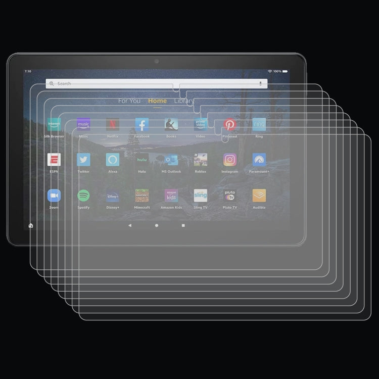 For Amazon Fire HD10 2023 / 2021 25pcs 9H 0.3mm Explosion-proof Tempered Glass Film by buy2fix