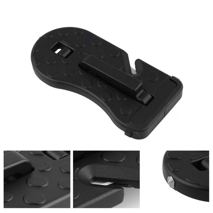 BF013-BK Automotive Door Step Hook Aluminum Foldable Ladder Mini Foot Pedal for Jeep SUV Truck WP - Foot Pedal by buy2fix | Online Shopping UK | buy2fix