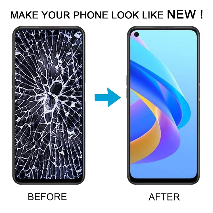 For OPPO A76 4G OEM LCD Screen Digitizer Full Assembly with Frame by buy2fix