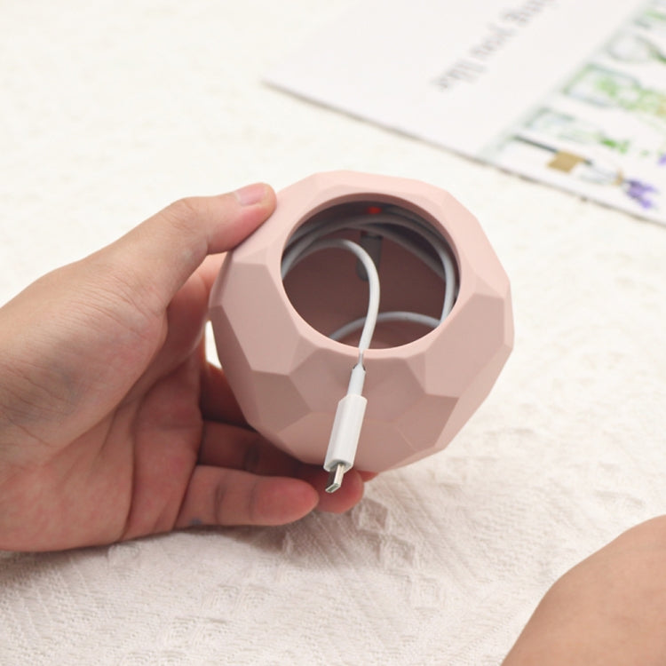 Diamond-shaped 2 in 1 Wireless Charging Silicone Base(White) by buy2fix