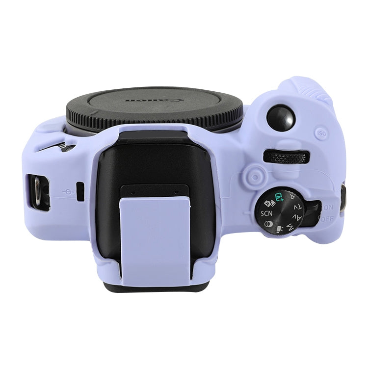 For Canon EOS R50 Soft Silicone Protective Case(Lilac Purple) by buy2fix