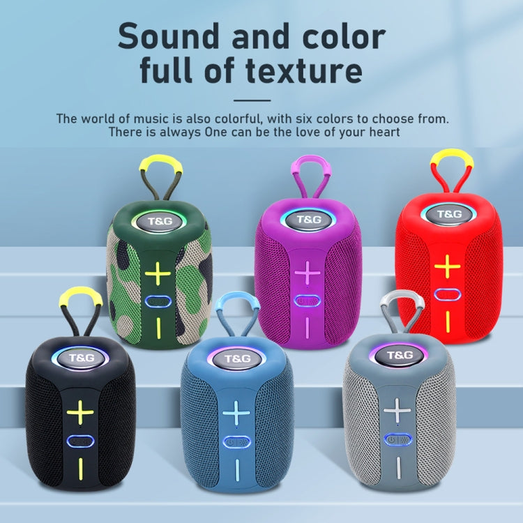 T&G TG-658 Outdoor USB High Power 8W Heavy Bass Wireless Bluetooth Speaker(Grey) by T&G