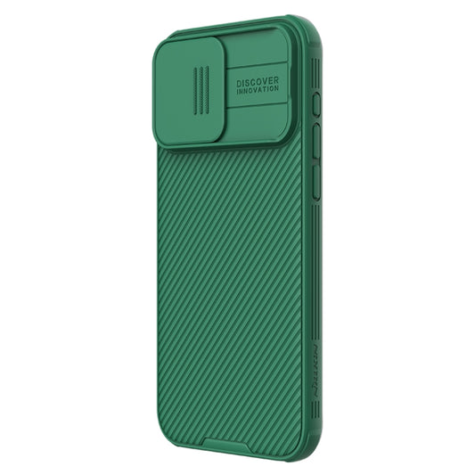 For iPhone 15 Pro Max NILLKIN CamShield Pro Magnetic Magsafe Phone Case(Green) - iPhone 15 Pro Max Cases by NILLKIN | Online Shopping UK | buy2fix
