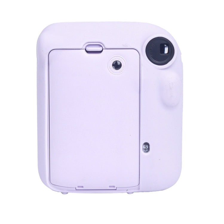 For FUJIFILM instax mini 12 Soft Silicone Camera Protective Case(Purple) by buy2fix