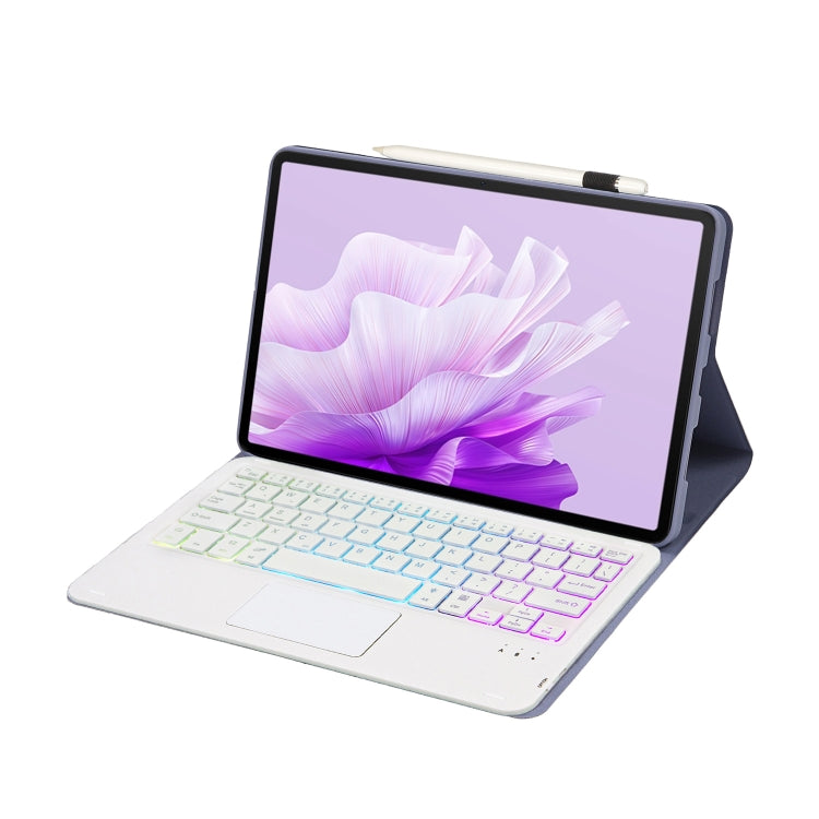 For Huawei MatePad 11.5 2023 AH17-AS Lambskin Texture Ultra-thin Detachable Backlight Bluetooth Keyboard Leather Case with Touchpad(Purple) by buy2fix