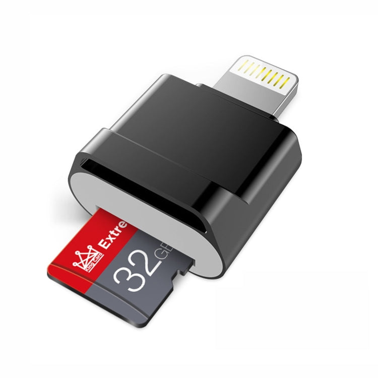 MicroDrive 8pin To TF Card Adapter Mini iPhone & iPad TF Card Reader, Capacity:128GB(Black) - by MICRODRIVE | Online Shopping UK | buy2fix
