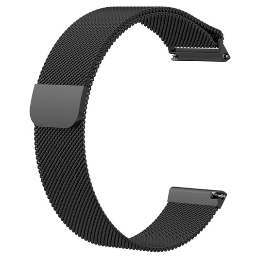 For Fitbit Versa 2 / Fitbit Versa / Fitbit Versa Lite Milanese Watch Band,, Small Size: 2.3x22.5cm(Black) - Watch Bands by buy2fix | Online Shopping UK | buy2fix