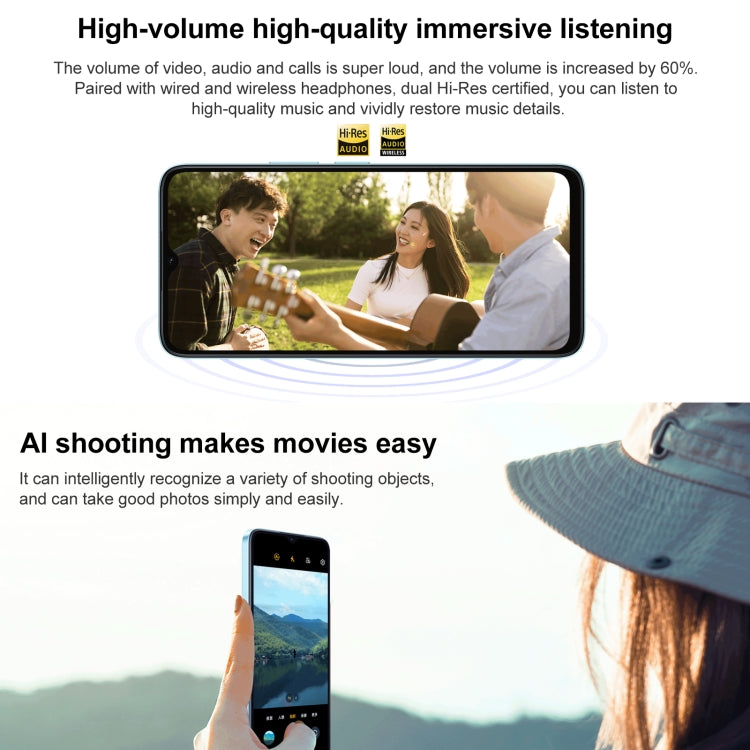 Honor Play 40S 5G, 4GB+128GB, 6.56 inch MagicOS 7.1 Snapdragon 480 Plus Octa Core up to 2.2GHz, Network: 5G, Not Support Google Play(Ink Jade Green) by HONOR