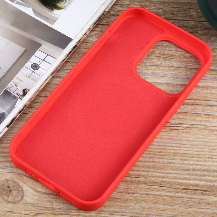 For iPhone 12 Pro Max MagSafe Liquid Silicone Phone Case(Red) by buy2fix
