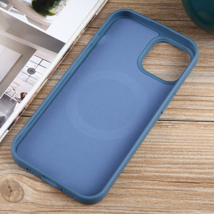 For iPhone 12 MagSafe Liquid Silicone Phone Case(Blue) by buy2fix
