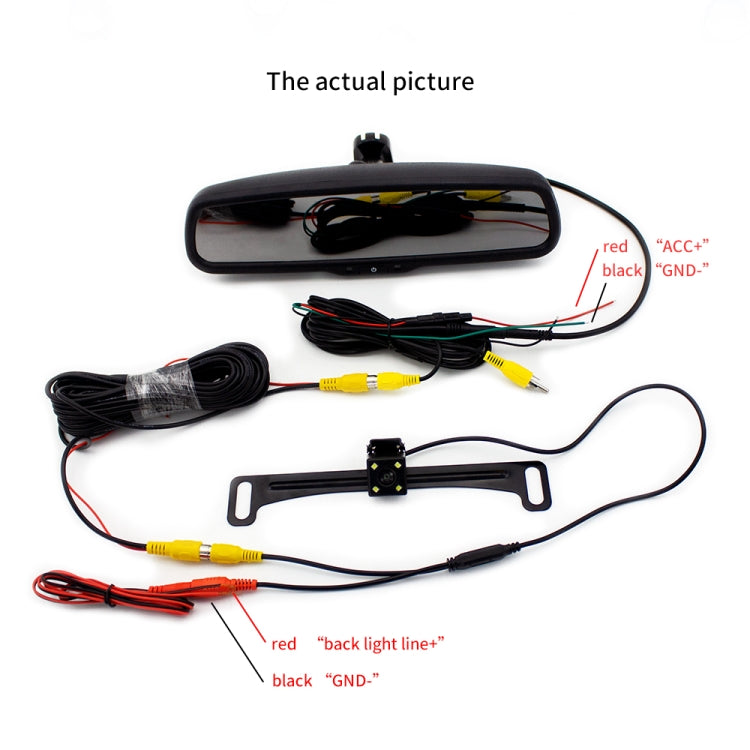 PZ705 422-A 4.3 inch TFT LCD Car Rear View Monitor for Car Rearview Parking Video Systems - Rear View Cameras by buy2fix | Online Shopping UK | buy2fix