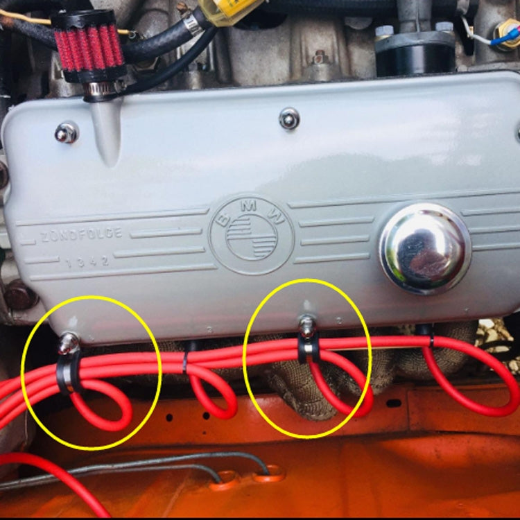 42 PCS Car Rubber Cushion Pipe Clamps Stainless Steel Clamps by buy2fix