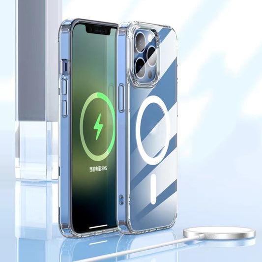 For iPhone 15 Pro Max Mutural Jingtou Series MagSafe Magnetic Phone Case(Clear) - iPhone 15 Pro Max Cases by Mutural | Online Shopping UK | buy2fix