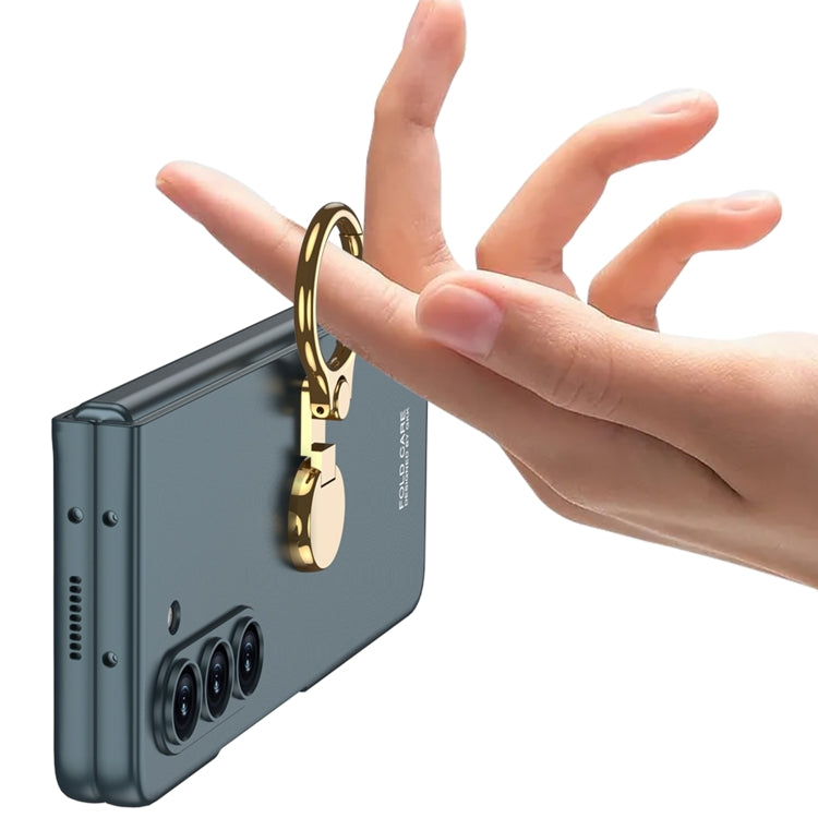 For Samsung Galaxy Z Fold5 GKK Ultra-thin Triaxial Ring Holder PC Phone Case(Grey) by GKK