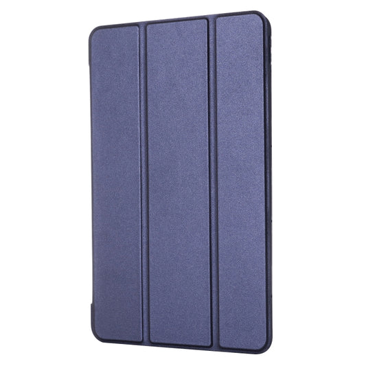 For Huawei Matepad 10.4 GEBEI Shockproof Horizontal Flip Leather Case with Three-folding Holder(Blue) by GEBEI