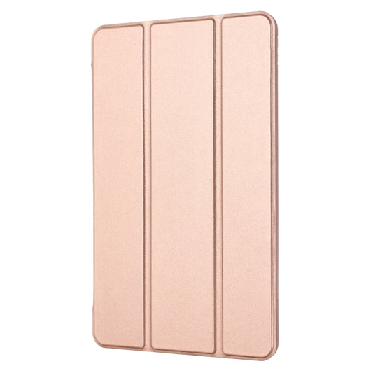 For Huawei Matepad 10.4 GEBEI Shockproof Horizontal Flip Leather Case with Three-folding Holder(Rose Gold) by GEBEI